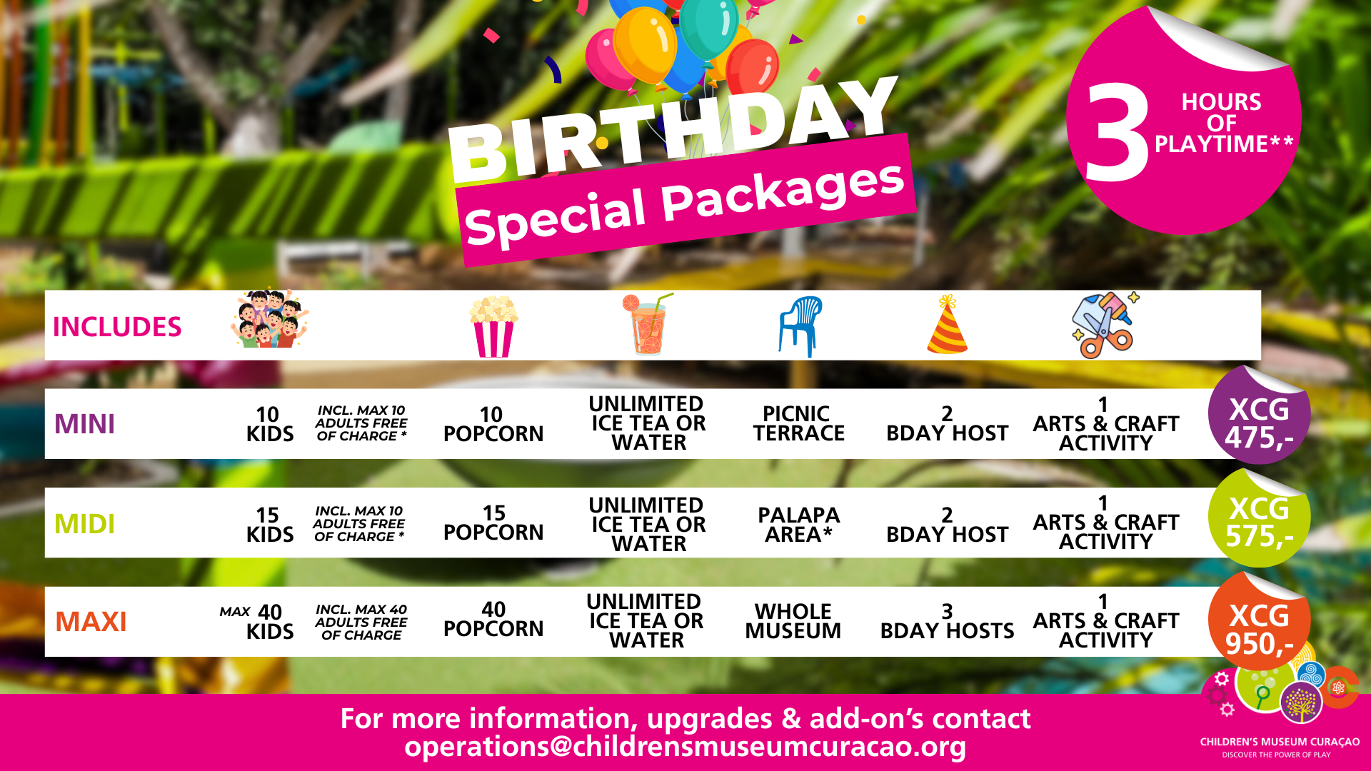 Check out our Birthday Packages here!